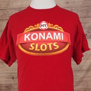 MY KONAMI SLOTS REWARDS CASINO RED TSHIRT SIZE 2XL XXL